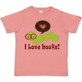 thumbnail image 3 of Inktastic I Love Books Bookworm Boys or Girls Toddler T-Shirt, 3 of 5