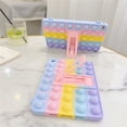 thumbnail image 3 of Estuche De Juguete Push Bubble Fidget Compatible Con Ipad Estuche Elegante A Prueba De Golpes Con Liberación Suave De Arco Iris seitruly EL016826-03, 3 of 5