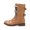 CAMEL, variant on Dream Pairs Women's Ankle Bootie Winter Lace up Mid Calf Military Combat Boots TERRAN CAMEL Size 6.5