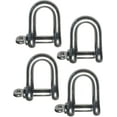 thumbnail image 1 of 4 Pcs Acier Inoxydable 316 Forgé D Manille Marine Grade 5/16 Pouces Dee, 1 of 5