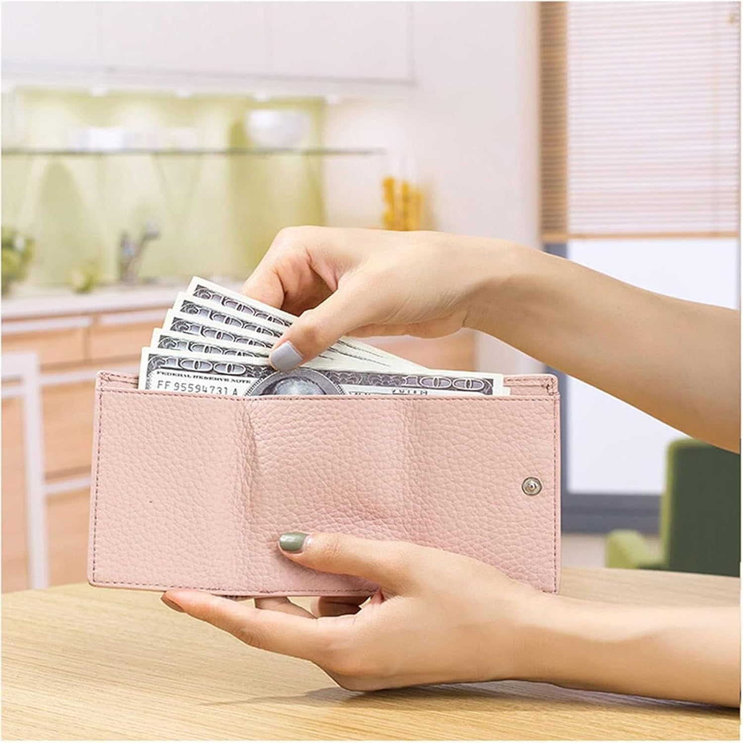 NUTSE 2023 New Genuine Leather RFID Blocking Card Holder