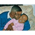 thumbnail image 3 of Unknown 18x14 Black Modern Framed Museum Art Print Titled - Daddys Girl, 3 of 5