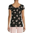 thumbnail image 3 of No Boundaries Juniors' Floral Button Front Top, 3 of 5