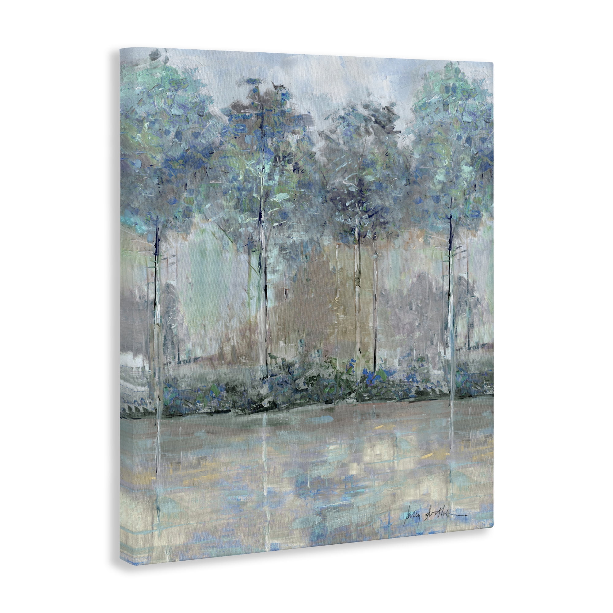 Stupell Industries Subdued Impression of Trees Canvas Wall Art, design by Sally Swatland