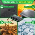 thumbnail image 4 of 9.8 x 6.8 Ft HDPE Pond Liner - Waterproof Liner for Small Fountains, Lotus Pond & Water Gardens, 4 of 5
