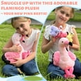 thumbnail image 3 of Tezituor 5Pcs Flamingo Stuffed Animal 17.7" Giant Flamingo Plush with 4 Baby Flamingos Plush Toy, 3 of 8