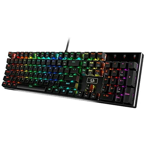Teclado Gamer Redragon  K556 RGB LED 9 Colores 104 Teclas