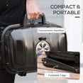 thumbnail image 6 of ChromaCore 14" Portable Charcoal Grill,Tabletop Small BBQ Grill for Outdoor Cooking,Camping,Tailgating,Enamel Coated,Vent,Folding Legs,Black, 6 of 7