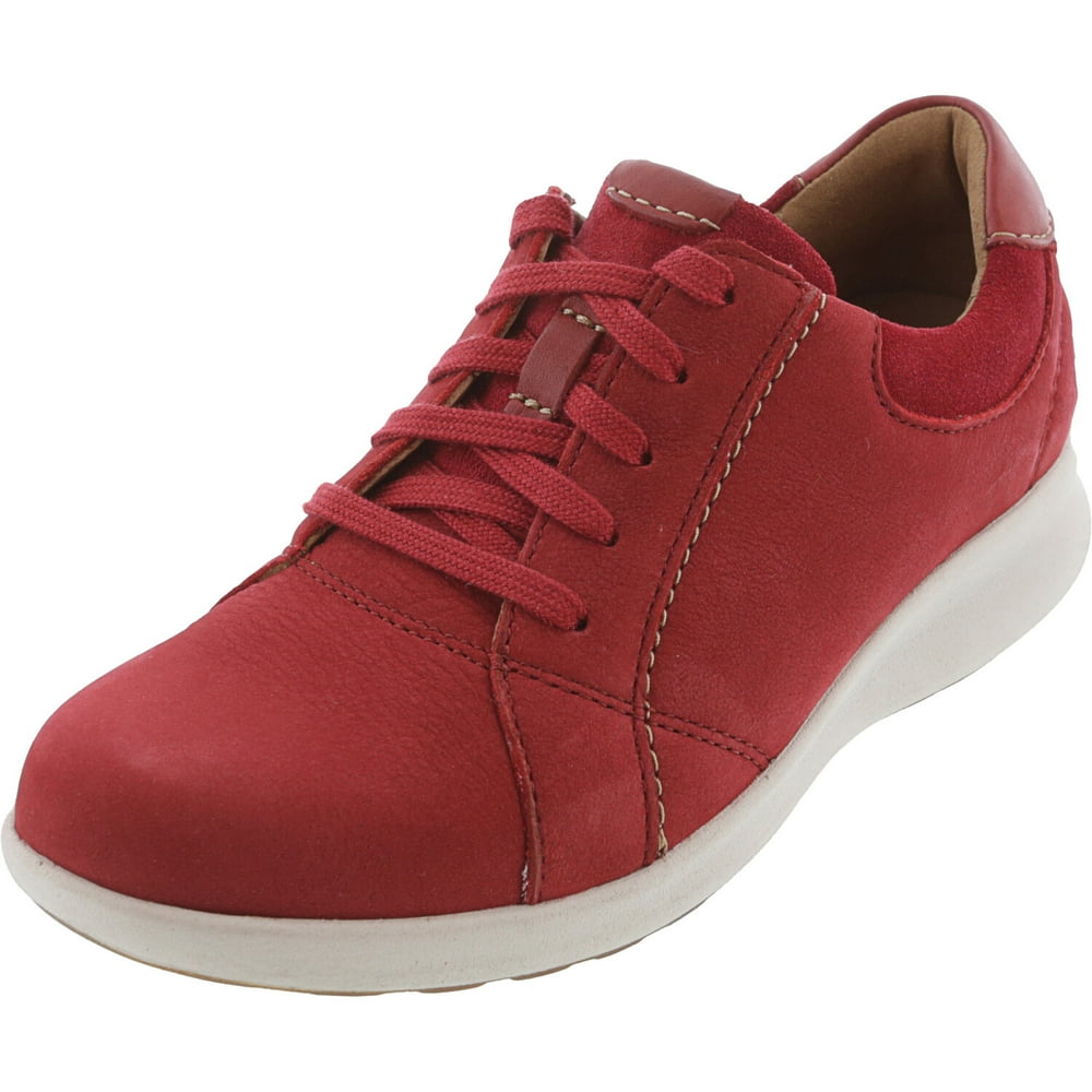 Clarks Clarks Women's Un Adorn Lace Red Combi AnkleHigh Leather