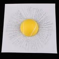 thumbnail image 1 of Ximing 3D Ball Hits Car Body Window Sticker Self Adhesive Decal Yellow+White, 1 of 10