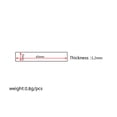 thumbnail image 2 of STARTIST 10 Packs White Inlay Shell Blanks Inlay Material 43x7x1.2mm for Guitar Parts, 2 of 7