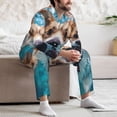 thumbnail image 7 of Sikiie Sea Swimming Corgi Mens Pajama Set, Soft Warm Long Sleeve Sleepwear, Cozy Button-Down Pjs for Men-X-Large, 7 of 7