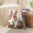 thumbnail image 4 of LALILO Throw Pillow Covers Paisley Red And Yellow White Paisley Cushion Cover 18" x 18", 2 Pack, 4 of 6