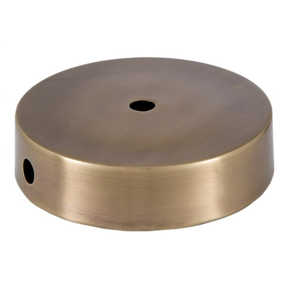 B&P Lamp® 6 Inch Antique Brass Finish Modern Style Spun Lamp Base