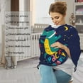 thumbnail image 4 of Haiem Dinosau Space Explorer Baby Nursing Cover & Nursing Poncho - Multi Use Cover for Baby Car Seat Canopy, Stroller Cover, 360°Full Privacy Breastfeeding Coverage, 4 of 9