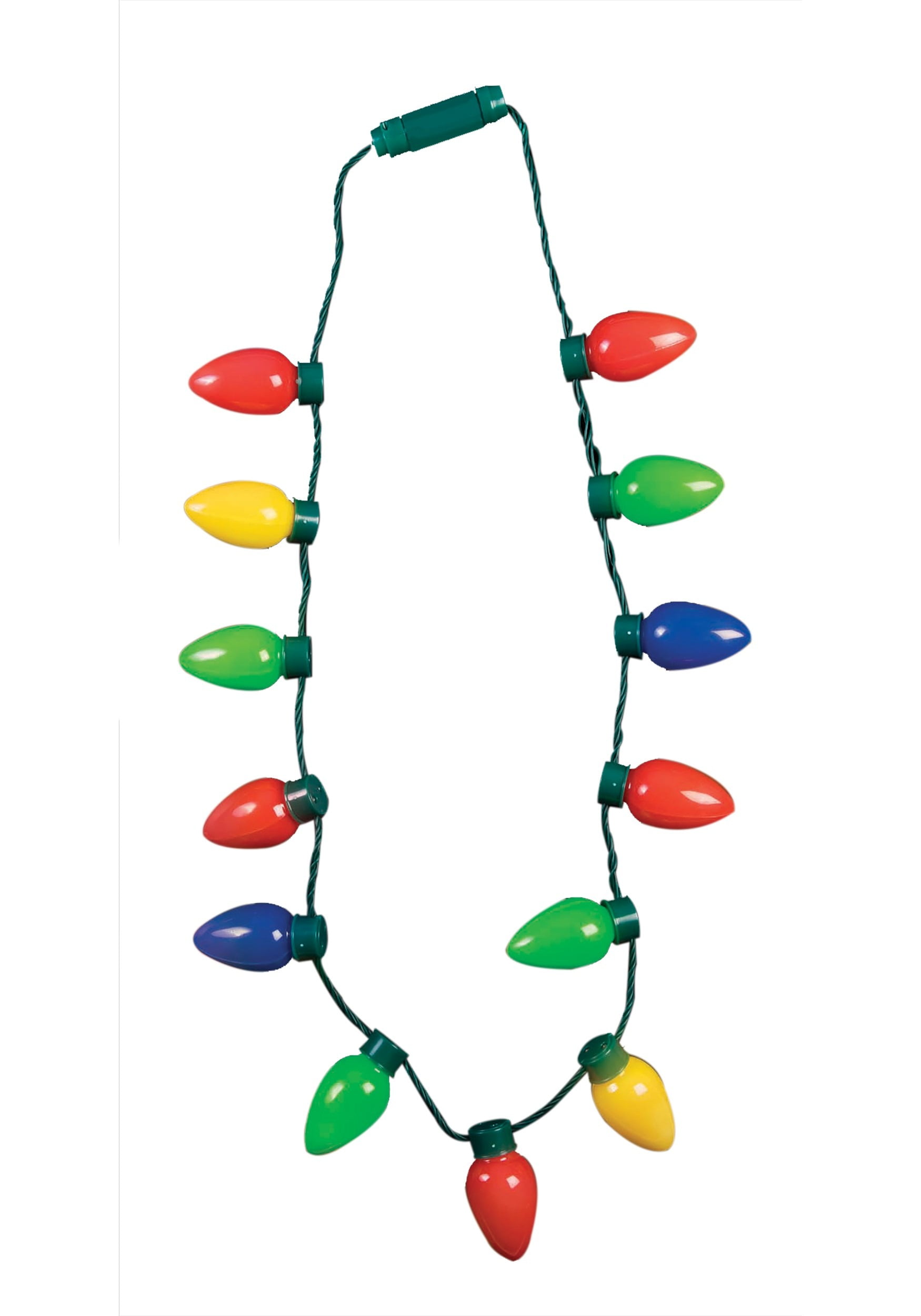 Light Up Necklace Christmas Bulbs 