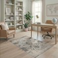 thumbnail image 2 of ODIKA Beige Motif Vintage Distressed Scroll Traditional Large Neutral Non-Slip Chair-Friendly for Home Office, Gaming Room, Under Desk, 2 of 7