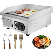 VEVOR 14 Plaque de cuisson électrique à dessus plat 110v 1500w Acier inoxydable antiadhésif