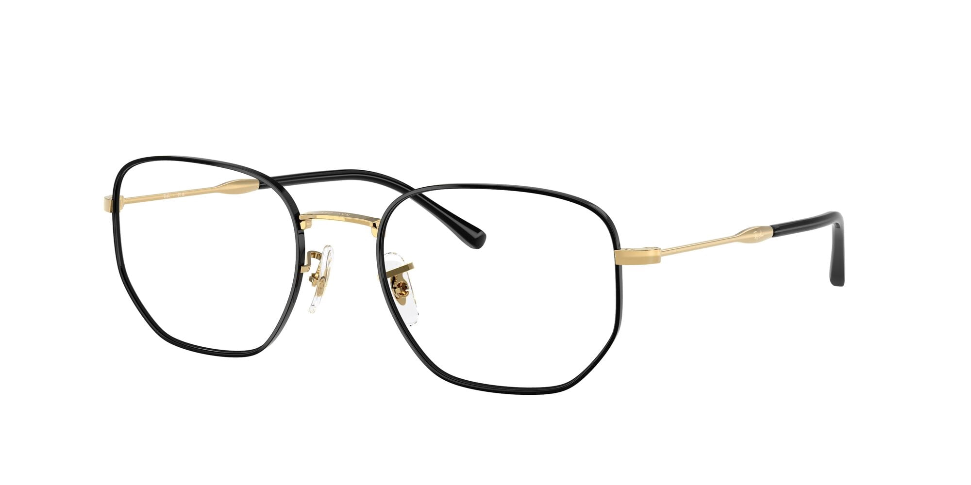 Ray-Ban Unisex Size 53 Irregular Eyeglasses, Polished Black On Arista/Demo Lens