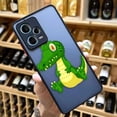 thumbnail image 3 of Funda mate para Redmi NOTE 12 11 10 11S 10S 9 9S 9T 8 7 6 5 4 3PRO PLUS 4G 5G Funda Coque Capa Shell lindo cocodrilo de dibujos animados, 3 of 5