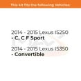 thumbnail image 3 of Max Advanced Brakes - Brake Kit for 2014 2015 Lexus IS350 C, C F Sport Rear Replacement Drilled Slotted Black Coated Disc Brake Rotors and Ceramic Brake Pads, 3 of 10