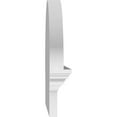 thumbnail image 4 of Ekena Millwork 34"W x 15-3/8"H x 2-3/4"P Elliptical Sunburst Architectural Grade PVC Combination Pediment, 4 of 7