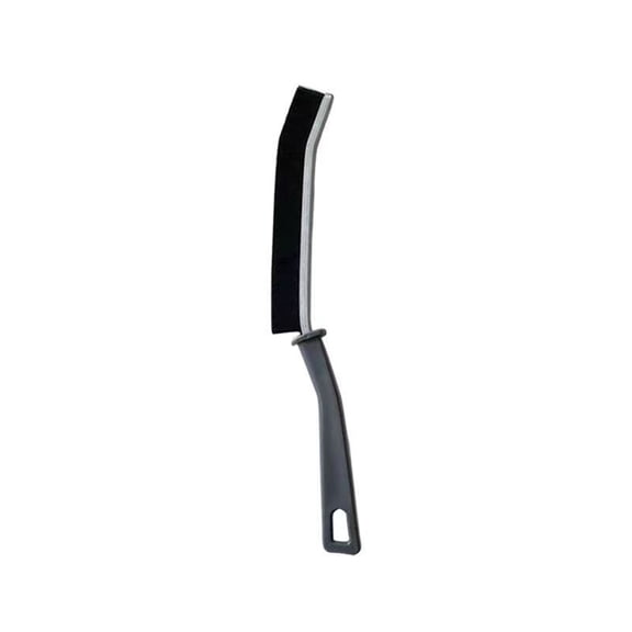 EclipseJewels Long and Narrow Crevice Cleaning Brush, Multi-Function Utility Brush Tool for Reaching into Tight Spaces, Cracks, and Edges in Kitchen, Bathroom, and Car Interiors,Black