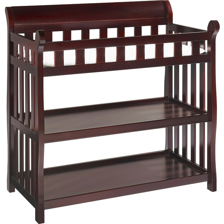 Delta Children Eclipse Changing Table with Pad Espresso Cherry Walmart