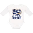 thumbnail image 3 of Inktastic Little Brother Worlds Best Boys Long Sleeve Baby Bodysuit, 3 of 5