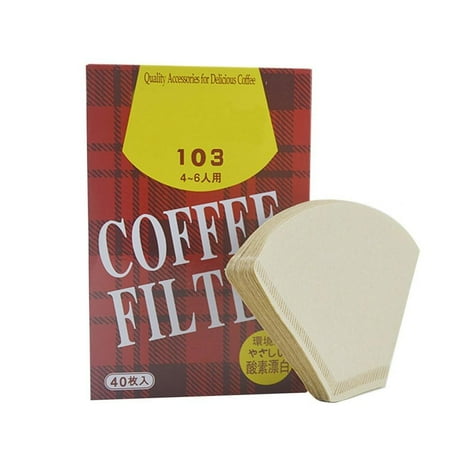 

Spdoo Virgin Wood Pulp Filter Paper Cone Coffee Filter Unbleached Natural Paper for Drip Coffee Maker