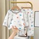 thumbnail image 2 of Odeerbi 6M-12Y Niños Niñas Pijamas de Verano de Algodón de Manga Larga Conjunto de Pantalones de Impresión Suave Ropa de Dormir Ligero Transpirable Conjunto de Pijama, 2 of 3