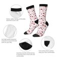 thumbnail image 3 of Yiaed Valentine's Day Print Great elasticity Crew Socks Sports socks for Men and Women, 3 of 6