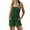 AA-Green, variant on JURANMO Women's Summer Casual Smocked Rompers Square Neck Sleeveless Loose Short Jumpsuit Pleated Elastic Waist Onesie Shorts with Pockets Rose Gold S Clearance Sales Today Sales Prime