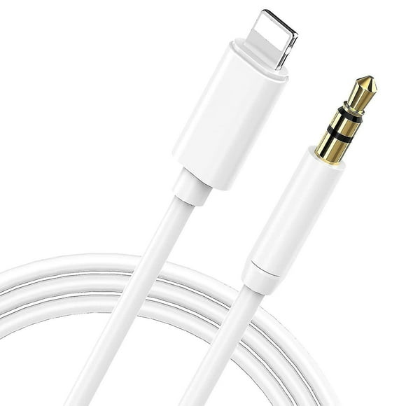 Cable Adaptador Lightning a Auxiliar Macho 3.5mm Conexión Directa