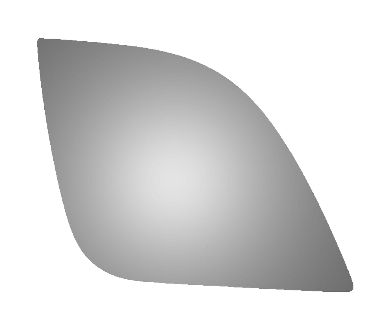 Manual Flat Driver Or Passenger Side Replacement Mirror Glass For 2011