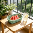 thumbnail image 6 of Plastic Woven Storage Baskets, Small Pantry Baskets for Organizing, Imitation Rattan Woven Basket Organizer Basket Bins for Shelves, Organizer and Storage for Bathroom, Bedrooms, Kitchens, Green, 6 of 6