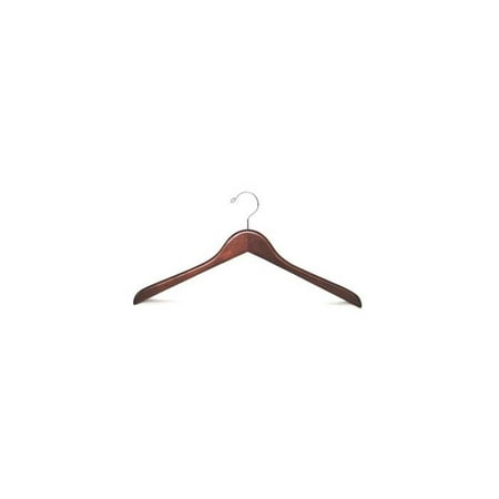 Lighting Hanger - Genesis Flat Coat Hanger in Light Walnut Finish - Set of 50