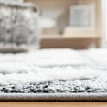 thumbnail image 4 of SAFAVIEH Moroccan Tassel Nevaeh Diamond Shag Area Rug, Grey/Ivory, 6'7" x 6'7" Square, 4 of 8