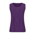 thumbnail image 5 of EKOUSN Plus Size Tank Tops for Women Summer Sleeveless Henley T-Shirts Tops Casual Button Down Tunics Shirts, 5 of 5