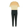 thumbnail image 4 of Itsame Sweatsuits 2pc Sets Womens Short Sleeved and Pants Fashionable Loose Shirt and Pants Two PC Black Size L, 4 of 5