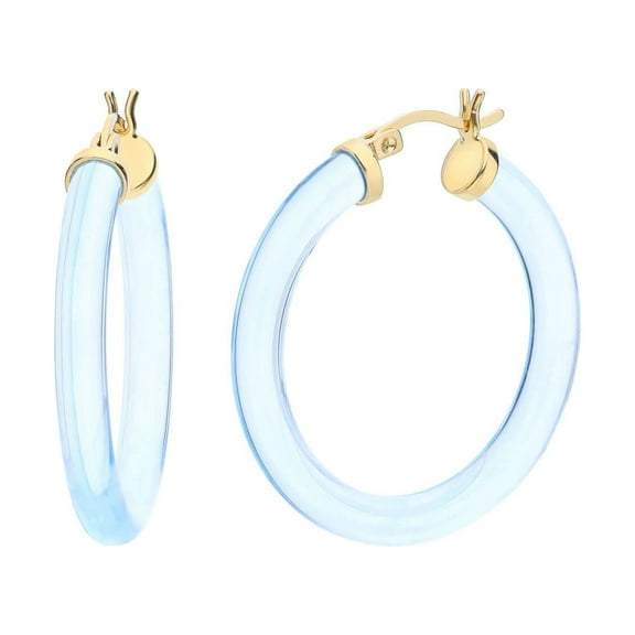 Thin Lucite Hoops