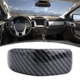 thumbnail image 1 of Carbon Fiber Interior Gear Shift Knob Decor Cover Trim For Ford Ran ger 2023 Protects Against Scratches Easy Installation, 1 of 12