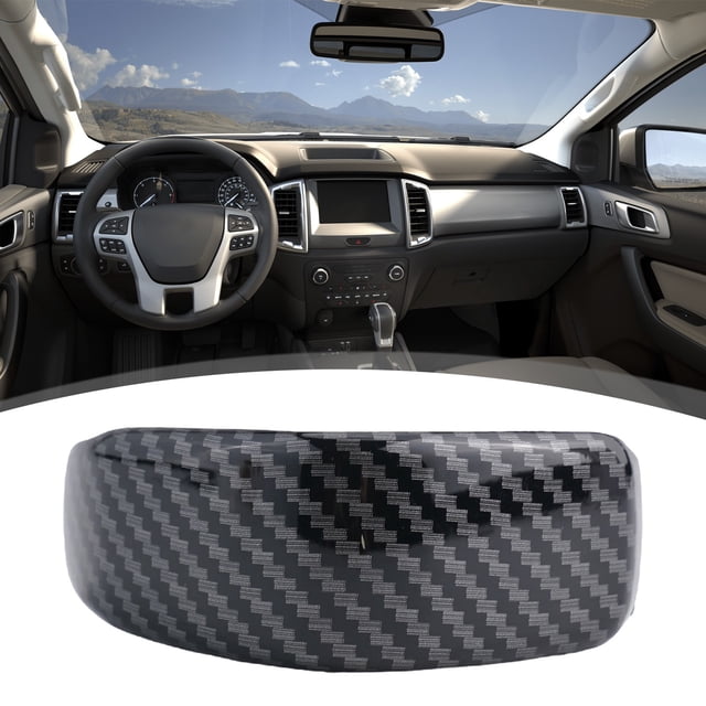 Carbon Fiber Interior Gear Shift Knob Decor Cover Trim For Ford Ran ger 2023 Protects Against Scratches Easy Installation