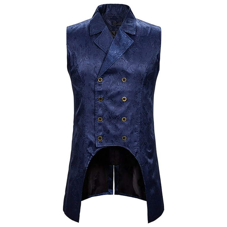 Lolmot Mens Fashion Retro Asymmetrical Mid Length Tuxedo Lolmot Mens Fashion Retro Asymmetrical Mid Length Tuxedo