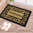 thumbnail image 2 of Ottomanson Ottohome Collection Non-Slip Rubberback Floral Border Design 20x30 Indoor/Outdoor Doormat, 20" x 30", Multicolor, 2 of 7