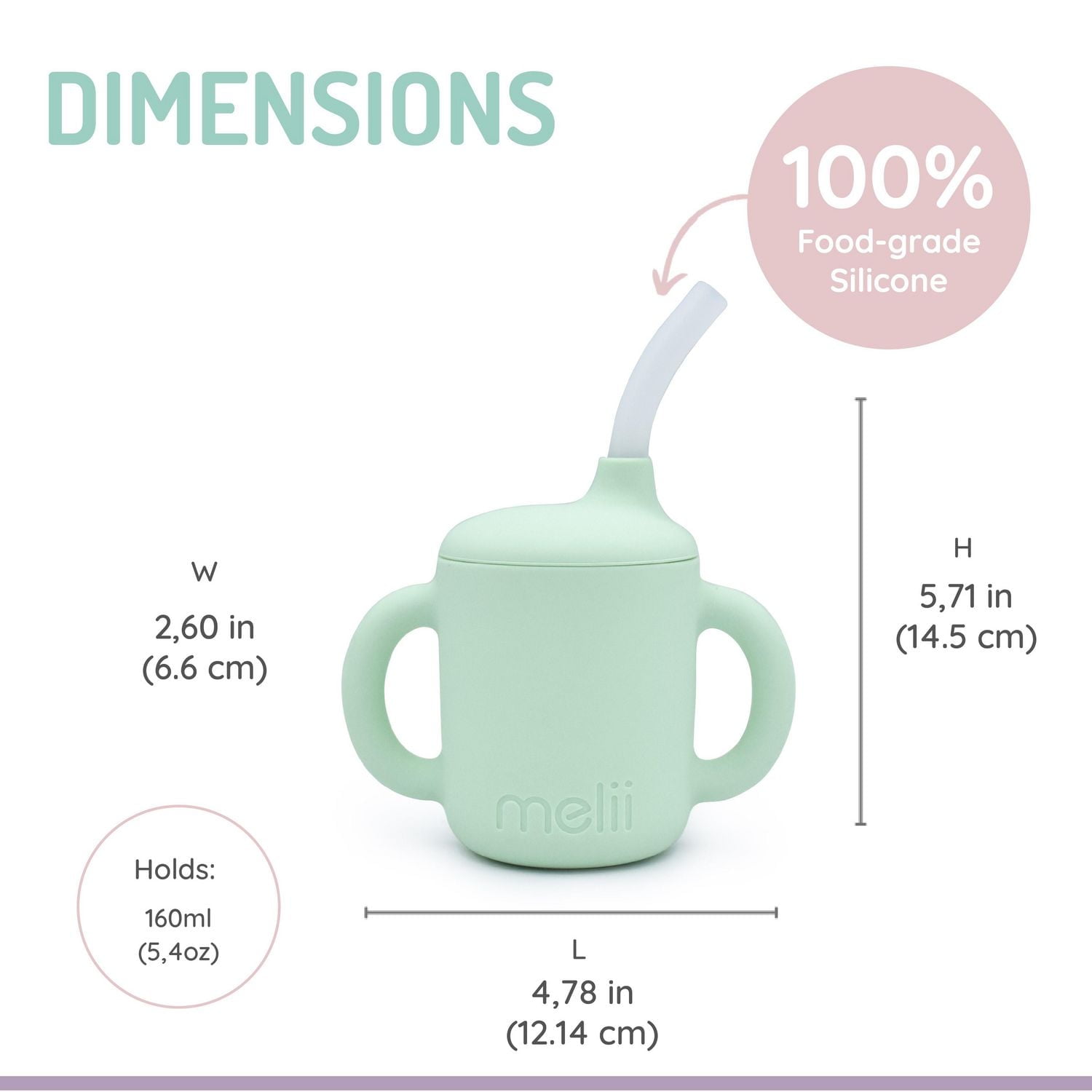 3-in-1 Silicone Sippy Cup, Cup