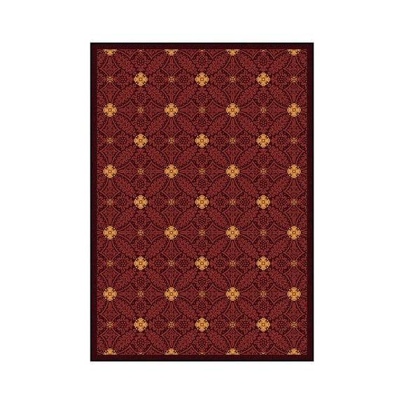 Any Day Matinee - Theater Area Rugs Fort Wood, 3'10" x 5'4", Burgundy