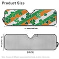 thumbnail image 3 of FUIALDOLG Green Leaves Stripes Windshield Sun Shade Sun Visor Heat Shield for Front Window Car Off-road Vehicle Accessories Keep Vehicle Cool, 3 of 7
