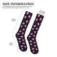 thumbnail image 2 of Lsque Cartoon Donut Planets Pattern Sport Compression Socks for Men & Women 15-20 mmHg Knee High Nurse Pregnant Running Medical and Travel Athletic, 2 of 6