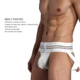 thumbnail image 3 of Tanga para Hombre Ropa Interior Espalda en T Debajo de las Bragas Cintura Elástica de Tiro bajo Calzoncillos Transpirables Suaves con Bolsa ANGGREK Otros, 3 of 8